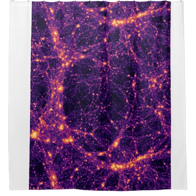 Cosmic Web Shower Curtain (Front)