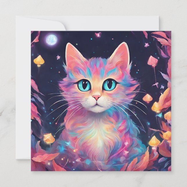 Cosmic Whiskers- Cat Painting  (Front)