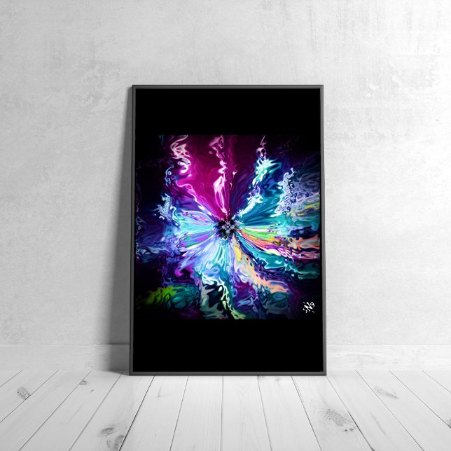 Cosmic wind of colours - patterns pareidolia poster (Creator Uploaded)