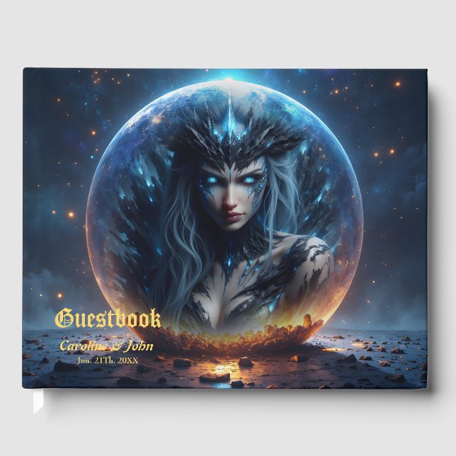 Cosmic Witch – Born from the Star Sphere.  Guest Book (Front)