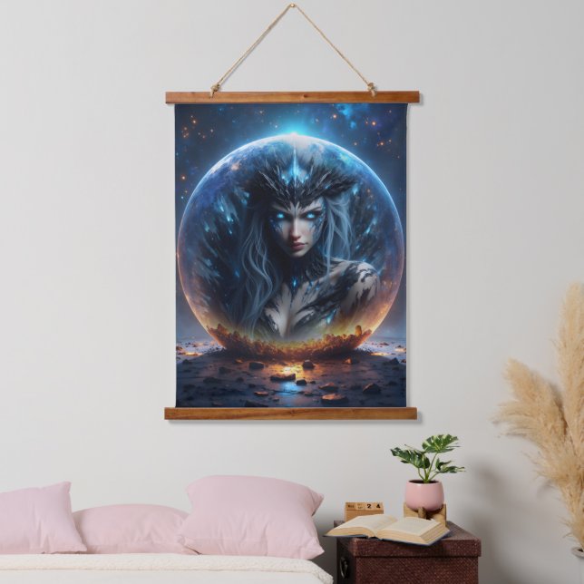 Cosmic Witch – Born from the Star Sphere. Hanging Tapestry (Bedroom)