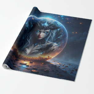 Cosmic Witch – Born from the Star Sphere. Wrapping Paper