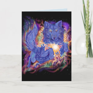 Cosmic Wolf Card