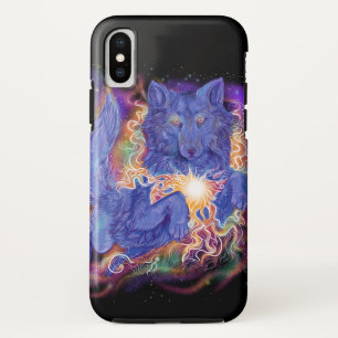 Cosmic Wolf iPhone X Case