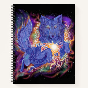 Cosmic Wolf Sketchbook Notebook
