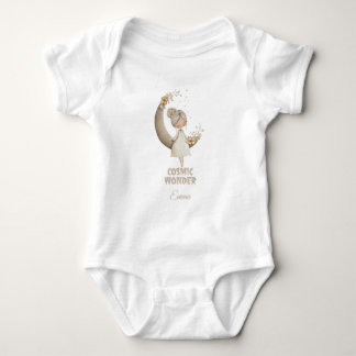 Cosmic Wonder Fairy Moon Personalised Name Baby Bodysuit