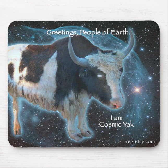 Cosmic Yak Mouse Mat (Front)
