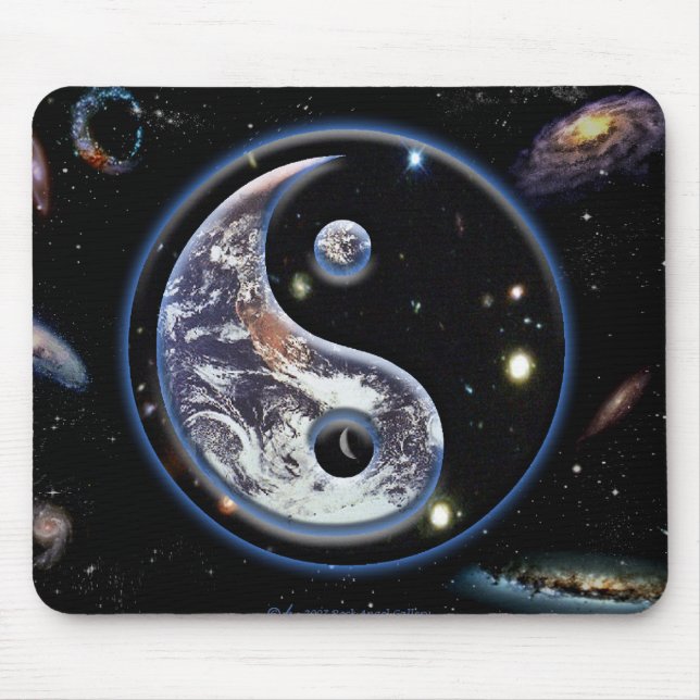 Cosmic Yin Yang Mouse Mat (Front)