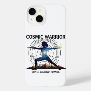 Cosmic Yoga Warrior Galaxy Body Pose Case-Mate iPhone 14 Case