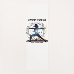 Cosmic Yoga Warrior   Galaxy Body Pose Mat