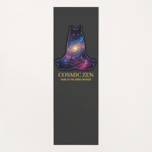 Cosmic Zen Wolf – Meditating Galaxy Spirit Animal  Yoga Mat