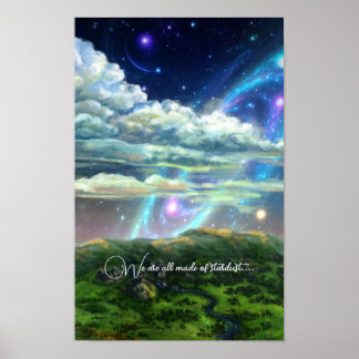 Cosmis stars galaxy fantasy poster