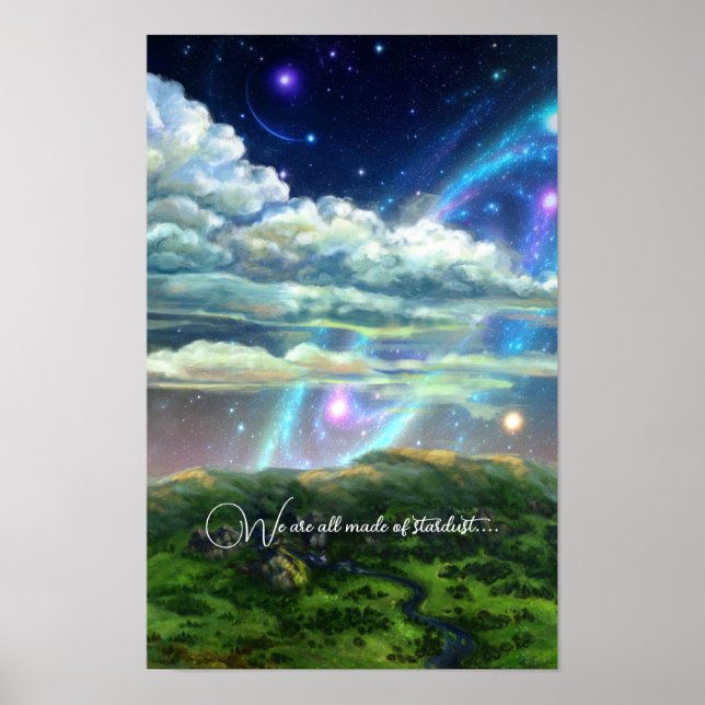 Cosmis stars galaxy fantasy poster (Front)