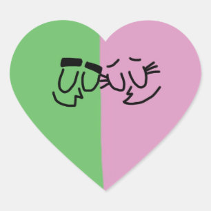 Cosmo and Wanda Heart Stickers