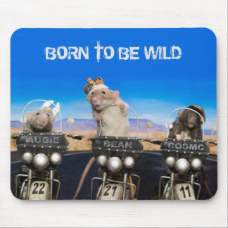 Cosmo, Augie and Bean - Born to Be Wild Mouse Mat
