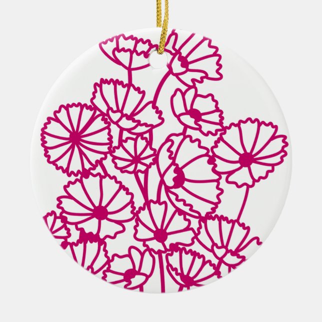 COSMO BUNCH CERAMIC TREE DECORATION (Front)