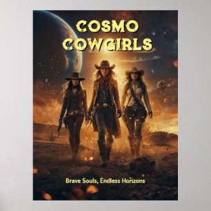 Cosmo Cowgirls Poster
