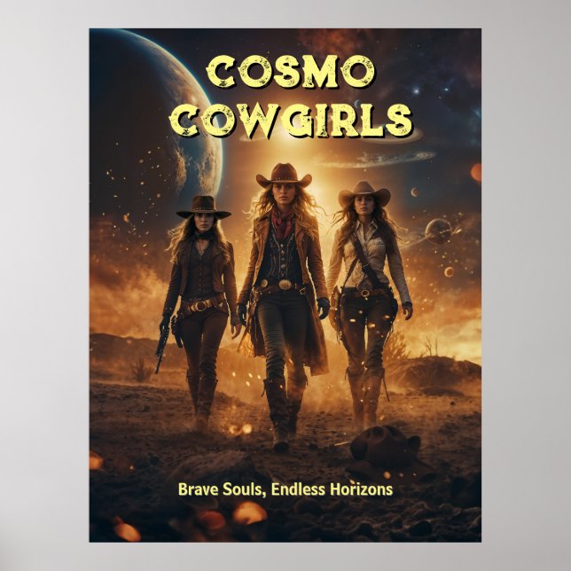 Cosmo Cowgirls Poster (Front)