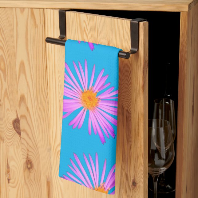 Cosmo Flower Botanical Tea Towel (Thirds Fold)