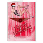 Cosmo Girl Christmas Card by Alicia Hollinger