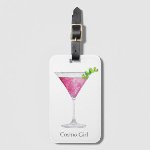 "Cosmo Girl" Cocktail Luggage Tag
