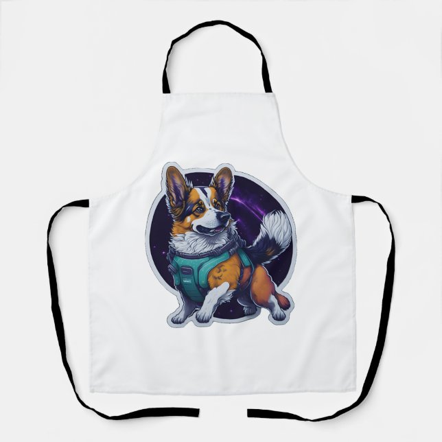 Cosmo the Spacedog Traveller Galactic Dog  Apron (Front)