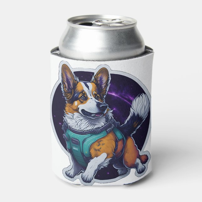 Cosmo the Spacedog Traveller Galactic Dog  Can Cooler (Can Front)
