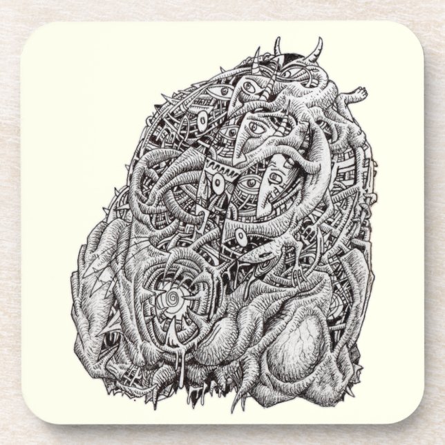 Cosmographic head, by Brian Benson  Coaster (Front)
