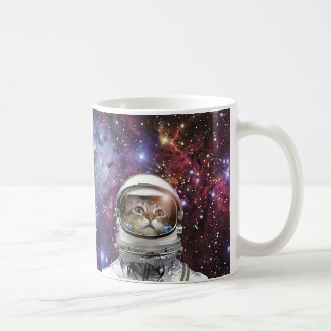 Cosmonaut cat coffee mug (Right)