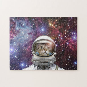 Cosmonaut cat jigsaw puzzle