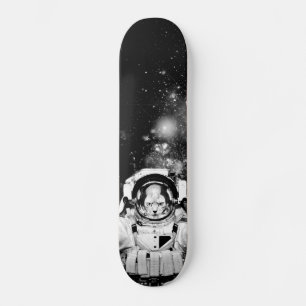 Cosmonaut Cat Skateboard Deck