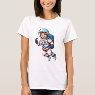 Cosmonaut floating in space T-Shirt
