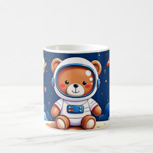 Cosmonaut Teddy Bear Dreams Coffee Mug