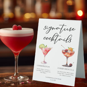 Cosmopolitan Cherry French 75 Cocktails Menu