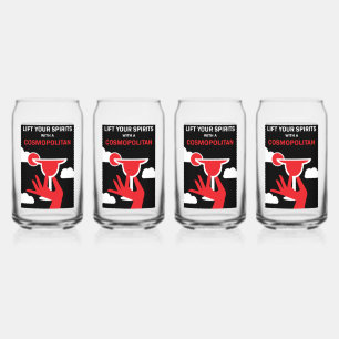 Cosmopolitan Cocktail Drink Can Glass