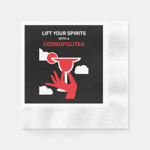 Cosmopolitan Cocktail Drink Napkin