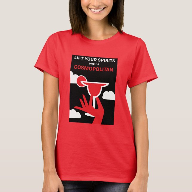 Cosmopolitan Cocktail Drink T-Shirt (Front)