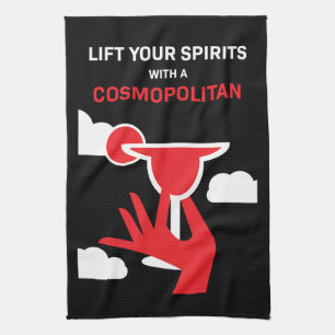 Cosmopolitan Cocktail Drink Tea Towel