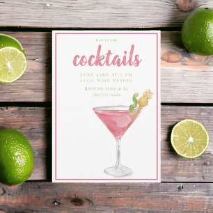 Cosmopolitan Cocktail Party Invitation