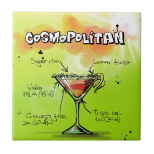 Cosmopolitan Cocktail Tile