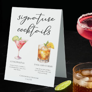 Cosmopolitan Dark Stormy Signature Cocktails Menu