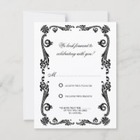 Cosmopolitan Flourish and Swirls RSVP