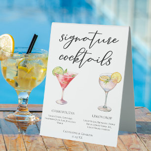 Cosmopolitan Lemon Drop Signature Cocktails Menu