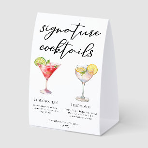 Cosmopolitan Lemon Drop Signature Cocktails Menu
