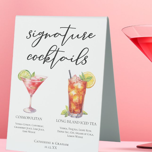 Cosmopolitan Long Island Signature Cocktails Menu (Creator Uploaded)