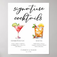 Cosmopolitan Mai Tai Signature Cocktails Menu