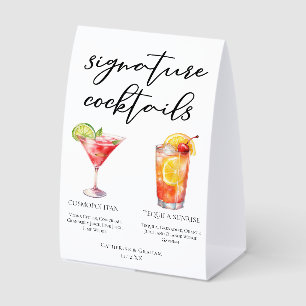 Cosmopolitan Tequila Sunrise Cocktails Menu