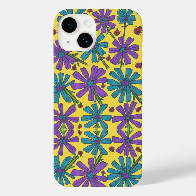 Cosmos and Lady Bugs Case-Mate iPhone Case (Back)