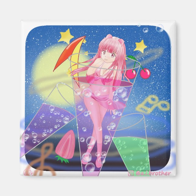 Cosmos Bachelor Party Magnet (Front)