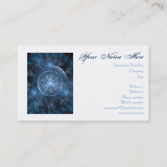 Cosmos Background 001 Business Card (Front)